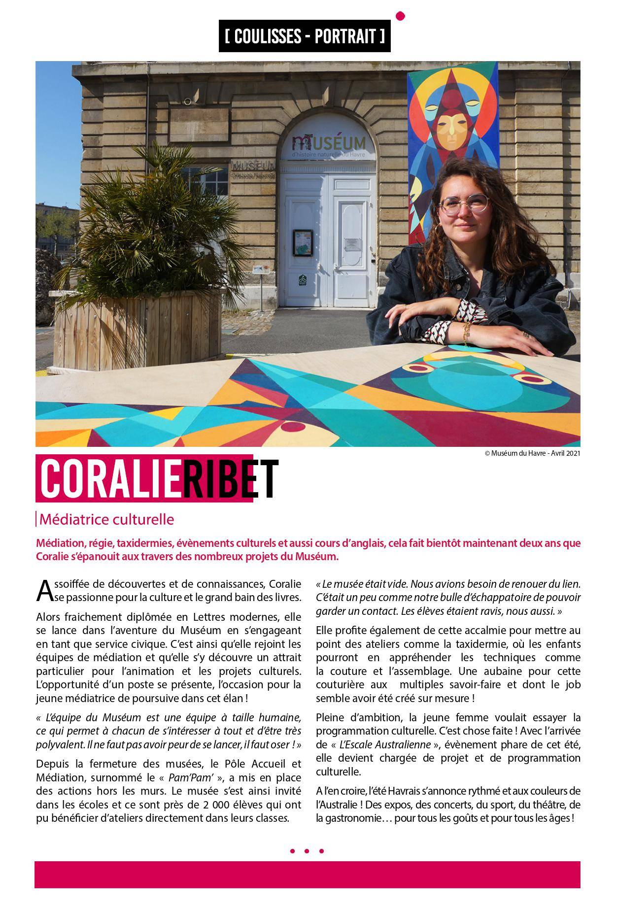 Coralie Ribet, médiatrice culturelle